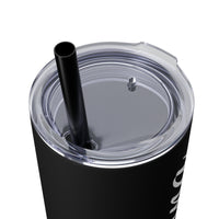 Custom Name Personalized Tumblers Skinny Tumbler with Straw, 20oz! Cursive Writing Option!