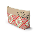 Wifey Pink Aztec Printed Travel Accessory Pouch, Check Out My Matching Weekender Bag! Free Shipping!!!