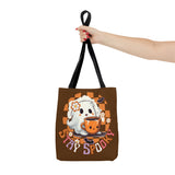 Stay Spooky Happy Little Ghost Halloween Fall Vibes Tote Bag!