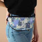 Boho Quilt Blue Patchwork Quilt Unisex Fanny Pack! Free Shipping! One Size Fits Most!