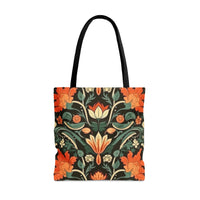 Orange Blossoms Florals Fall Vibes Tote Bag