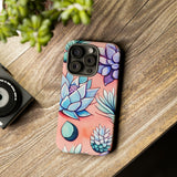 Pastel Pink and Purple Little Succulent Plants Phone Cases! New!!! Over 40 Phone Sizes To Choose From! Free Shipping!!!