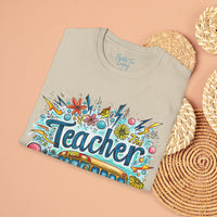 The Teacher Floral School Bus Unisex Graphic Tees! All New Heather Colors!!! Free Shipping!!! Back To School!