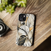 Neutral Autumn Leaves Fall Vibes Tough Phone Cases!