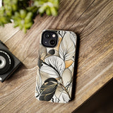 Neutral Autumn Leaves Fall Vibes Tough Phone Cases!