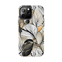 Neutral Autumn Leaves Fall Vibes Tough Phone Cases!