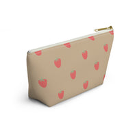 Strawberry Cream Accessory Pouch, Check Out My Matching Weekender Bag! Free Shipping!!!