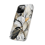 Neutral Autumn Leaves Fall Vibes Tough Phone Cases!