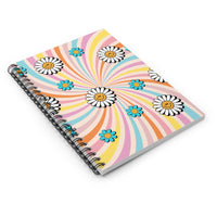 Boho Pastel Smiley Face Daisy Journal! Free Shipping! Great for Gifting!