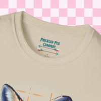 Retro Fox Graphic Tee! Ultra Soft! Free Shipping! Summer Vibes!