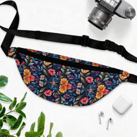 Boho Purple Watercolor Florals Unisex Fanny Pack! Free Shipping! One Size Fits Most!