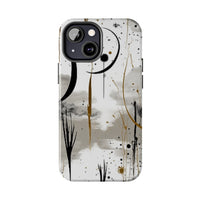 Ink Drip Crescent Moon Boho Western Tough Phone Cases!