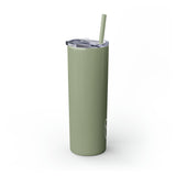 Custom Name Personalized Tumblers Skinny Tumbler with Straw, 20oz! Cursive Writing Option!