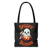 Spooky Season Version 2 Happy Little Ghost Halloween Fall Vibes Tote Bag!