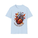 1 Emergency Department Anatomical Heart Fall Coloring Unisex Graphic Tees! Medical Vibes! Fall Vibes!