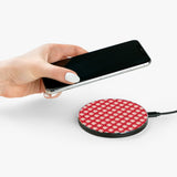 Vibrant Red Daisy Wireless Phone Charger! Free Shipping!!!