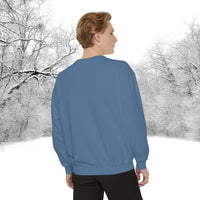 Snowflake Pocket Embroidered Comfort Colors Unisex Garment-Dyed Sweatshirt! All New Colors! Free Shipping!