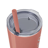 Custom Name Personalized Tumblers Skinny Tumbler with Straw, 20oz! Cursive Writing Option!