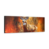 Western Mountain Deer Scenery in Oranges and Browns Canvas Gallery Wraps!