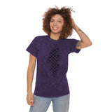 Checkered Lightning Bolt Distressed Unisex Mineral Wash T-Shirt! New Colors! Free Shipping!!!