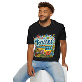 The Teacher Floral School Bus Unisex Graphic Tees! All New Heather Colors!!! Free Shipping!!! Back To School!