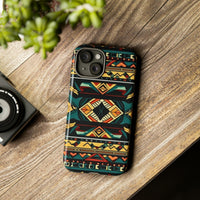 Black Aztec Tough Cases! Cellphone Cases! Multiple Sizes Available! Apple iPhone, Samsung Galaxy, and Google Pixel devices!