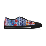 Watercolor Purple Vines Women's Low Top Sneakers! Free Shipping! Specialty Buy!