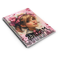 Valentines Day Dream Journal Red Hearts Younger Gal Floral Spiral Notebook - Ruled Line! Perfect For Gifting!