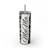 Mama Cow Printed Skinny Tumbler with Straw, 20oz! Multiple Colors! Mothers Day!