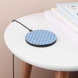 Dusty Blue Daisy Wireless Phone Charger! Free Shipping!!!