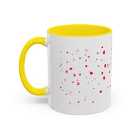 Disco Fox I Love You Valentines Day Accent Coffee Mug (11, 15oz)! Free Shipping! Microwave and Dishwasher Safe! BPA Free