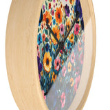 Boho Purple and Orange Ombre Print Wall Clock! Perfect For Gifting! Free Shipping!!! 3 Colors Available!