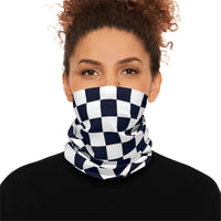 Black and White Plaid Lightweight Neck Gaiter! 4 Sizes Available! Free Shipping! UPF +50! Great For All Outdoor Sports!