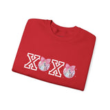 Valentines Day Sweatshirt Xoxo Disco Coquette/Back Printed