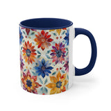 Boho Watercolor Star Accent Coffee Mug, 11oz! Free Shipping! Great For Gifting! Lead and BPA Free!