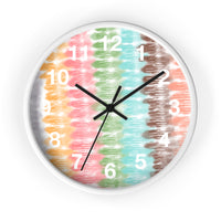 Boho Pastel Tie Dye Print Wall Clock! Perfect For Gifting! Free Shipping!!! 3 Colors Available!