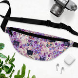 Boho Purple Patchwork Quilted Unisex Fanny Pack! Free Shipping! One Size Fits Most!