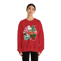 1 Christmas is in the Air Retro Medley Unisex Heavy Blend Crewneck Sweatshirt! Winter Vibes!