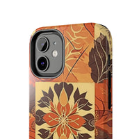 Reddish Orange Star Flower Fall Vibes Tough Phone Cases!