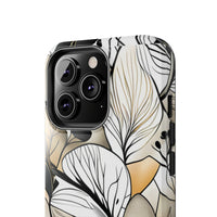 Neutral Autumn Leaves Fall Vibes Tough Phone Cases!