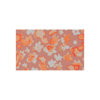 Boho Coral Floral Outdoor Rug! Chenille Fabric! Free Shipping!