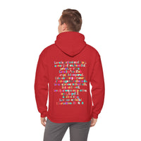 Love is Patient and Kind 1 Corinthians 13: 4-8 Back Designs Unisex Heavy Blend Hooded Sweatshirt! Free Shipping!!!