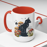 Mug - Fox Silhouette Mushroom Giftable Accent Coffee Mug (11, 15oz)