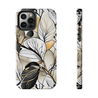 Neutral Autumn Leaves Fall Vibes Tough Phone Cases!