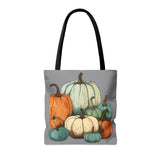 Pumpkin Stack Autumn Blues Fall Vibes Tote Bag!