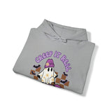 Creep it Real Skate Boarding Retro Ghost Unisex Heavy Blend Hooded Sweatshirt! Fall Vibes! Halloween!