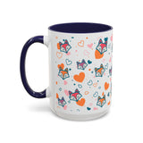 Coffee Mug - Fox Heart Medley Valentines Day Mug (11, 15oz)