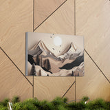 Western/Boho Mountain Scenery in Blacks and Browns Canvas Gallery Wraps!