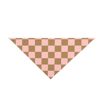 Pink and Cream Plaid Pet Bandana! Foxy Pets! Free Shipping!!!