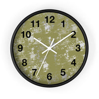 Boho Paint Washed Green Print Wall Clock! Perfect For Gifting! Free Shipping!!! 3 Colors Available!